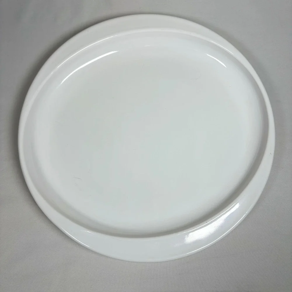 Vintage CorningWare Microwave Browning Dish 4784 White Pyroceram Base Only USA